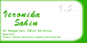 veronika sahin business card